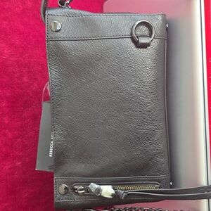 Elegant Black Leather Crossbody Bag